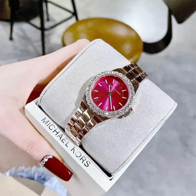 Michael Kors Mini Lennox Rose Gold-Tone Ladies Watch- MK7396